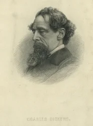 Charles Dickens - Buste portrait